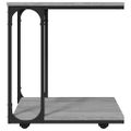 vidaXL Bočný stolík s kolieskami sivý sonoma 50x35x55,5cm sprac. drevo