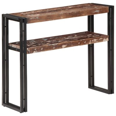 vidaXL Konzolový stolík 90x30x75 cm, recyklovaný masív
