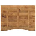 vidaXL Stolová doska so zakrivením 100x80x2,5 cm surový mangový masív