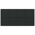 vidaXL Nástenné panely 12 ks čierne 60x30 cm látka 2,16 m²
