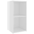 vidaXL TV skrinky 2 ks, lesklé biele 72x35x36,5 cm, kompozitné drevo