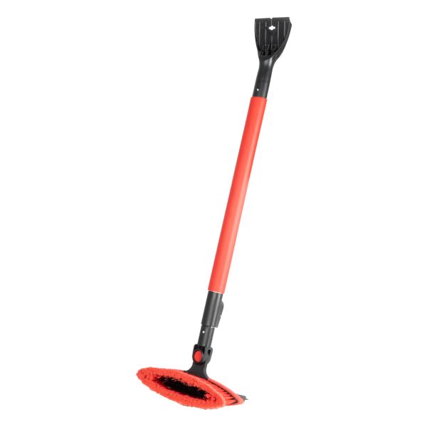 Škrabka s metličkou a stěrkou, dlouhá 98-134cm AMiO-04147