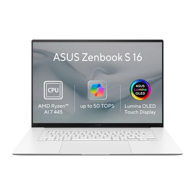 ASUS Zenbook S16 OLED/UM5606GA-OLED532W/AI7-445/16''/2880x1800/T/16GB/1TB/AMD int/W11H/White/2R
