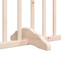 vidaXL Brána pre psa s dverami skladacia 4 panely 320cm topoľové drevo