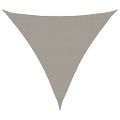vidaXL Slnečná plachta 160 g/m² trojuholníková svetlosivá 3x3x3 m HDPE