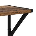 vidaXL Stenné police 2 ks Staré drevo 60 x 25 x 25,5 cm