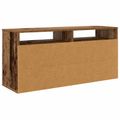 vidaXL Nízka skriňa so zásuvkou Staré drevo 102 x 32 x 48,5 cm