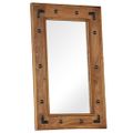 vidaXL Zrkadlo z masívneho akáciového dreva 50x80 cm