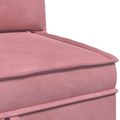 vidaXL Sofa s úložným priestorom Ružová Zamat