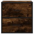 vidaXL Nástenný nočný stolík dymový dub 40x31x39,5 cm