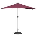 vidaXL Záhradný slnečník Bordeaux červená 294 x 150 x 223 cm
