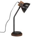 vidaXL Stolová lampa 25 W čierna 17x17x60 cm E27