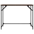 vidaXL Stôl hnedý dub 100x45x76 cm kompozitné drevo a práškovaná oceľ