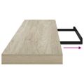 vidaXL Plávajúce nástenné police 2 ks, dubové 120x23,5x3,8 cm, MDF