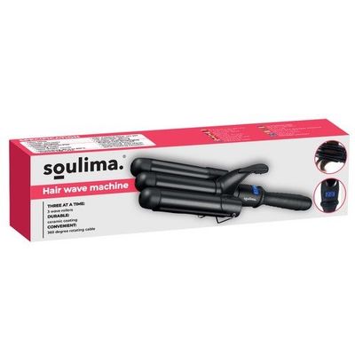 Keramická trojkulma, 130W čierna Soulima 19389, display
