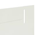 vidaXL Obrubník trávnika 30 ks 102 x 4 x 4 cm Oceľ Biela