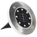 vidaXL Zapustené solárne svetlá do zeme 8 ks, LED svetlá, RGB farby