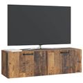 vidaXL Nástenná TV skrinka Staré drevo 98 x 31 x 30 cm