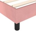 vidaXL Posteľný rám boxsping s matracom ružový 120x200 cm zamat