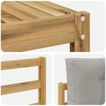 vidaXL Záhradná súprava gaučov 6 ks Biela a svetlosivá
