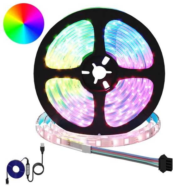 vidaXL LED pás 2 pcs Čierna a priehľadná 5100 mm Meď a plast