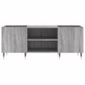 vidaXL Skrinka na platne sivá sonoma 121x38x48 cm kompozitné drevo