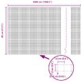 vidaXL Zvarený drôtený plot 5000 x 80 cm Zelená