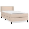 vidaXL Boxspring posteľ s matracom kapučínová 90x190 cm umelá koža