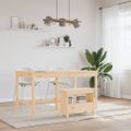 vidaXL Lavička do predsiene 60x28x45 cm masívna borovica