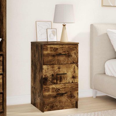 vidaXL Nočný stolík Tmavý dub 38 x 38 x 66 cm Kompozitné drevo