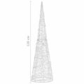 vidaXL Akrylové dekoratívne pyramídové LED svetlo teplé biele 120 cm