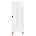 vidaXL Servírovacia skriňa Biela s vysokým leskom 33 x 34,5 x 90 cm