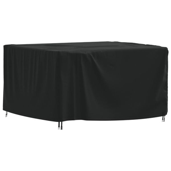 vidaXL Kryt na záhradný nábytok čierny 125x125x74 cm 420D Oxford