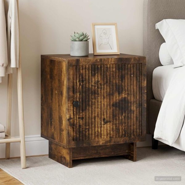 vidaXL Nočný stolík 2 ks Dymový dub 43 x 34,5 x 50 cm Kompozitné drevo