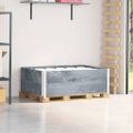 vidaXL Paletové ohrádky 2 ks sivé 120x80 cm borovicový masív