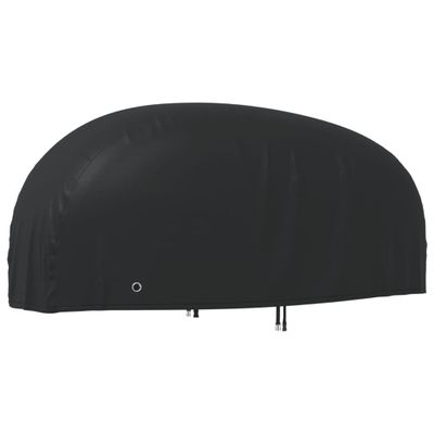 vidaXL Kryt na motocykel čierny 245x105x125 cm 210D oxford