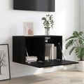 vidaXL Nástenná skrinka Čierny dub 60 x 36,5 x 35 cm Kompozitné drevo