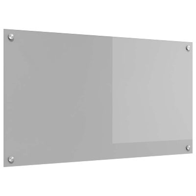 vidaXL Kuchynský obklad Svetlosivá 90 x 50 cm tvrdené sklo