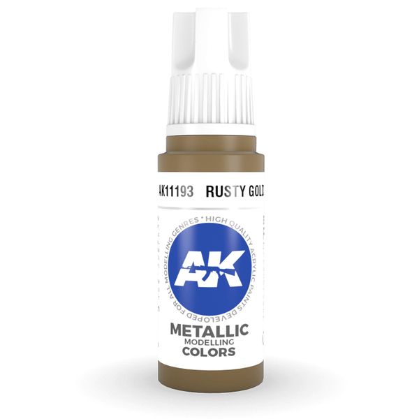 AK Interactive: General Series - Metalická hrdzavá zlatá