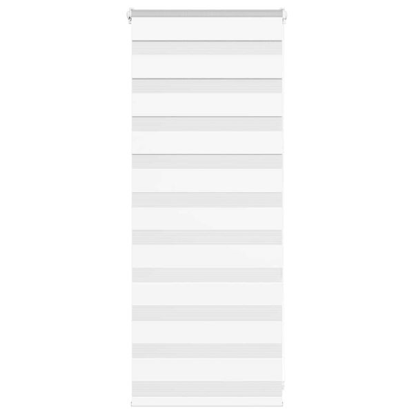 vidaXL Zebra roleta biela 55x100 cm šírka látky 50,9 cm polyester