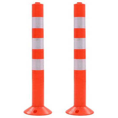 vidaXL Dopravné zahradzovacie stĺpiky, 2 ks plast 75 cm