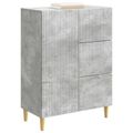 vidaXL Servírovacia skriňa so zásuvkou Betónovo sivá 66 x 34,5 x 90 cm