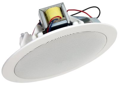 Fonestar Podhledový 100V reproduktor 10 W, 5", ABS, ocelová mřížka, montážní hl 55 mm, bíl stropní reproduktor, 100V linka, 6W RMS, 5" dvojitý kužel, 140–15 000 Hz, ABS, ocelový gril, bílý