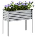 vidaXL Záhradný kvetináč 100x45x90 cm pozinkovaná oceľ