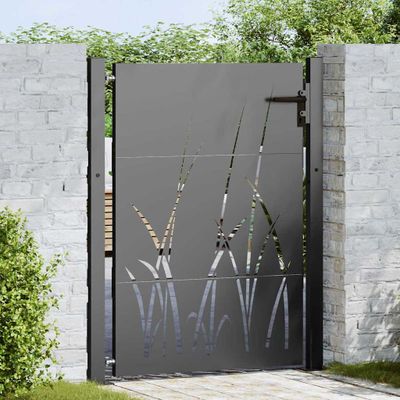 vidaXL Záhradná brána 110 x 155 cm Povrchovo upravená oceľ Zamykateľné
