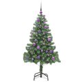 vidaXL Vianočný stromček Zelená 150 cm PVC