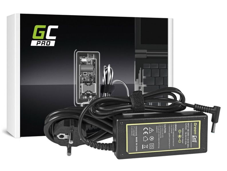 Green Cell AD49P PRO nabíjačka pre HP 65W 19.5V 3.33A 4.5mm-3.0mm
