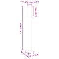 vidaXL Stĺpikové svietidlo 80 cm nehrdzavejúca oceľ IP44