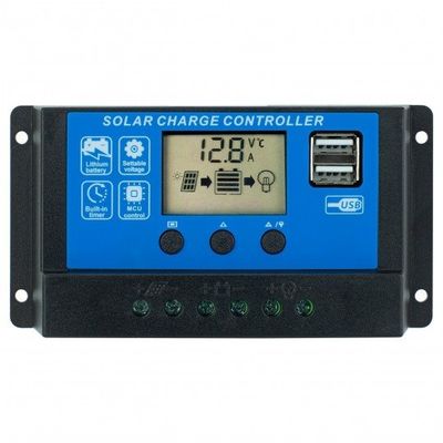 FVE Solární regulátor PWM VOLT 12-24 V/10 A+USB pro Pb baterie FVE Solární regulátor PWM VOLT 12-24 V/10 A+USB pro Pb baterie