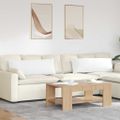 vidaXL Vankúše na pohovku 2 ks látka Biela 120 x 40 cm